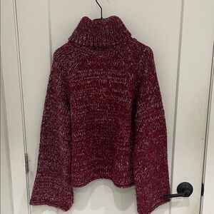 Red urban outfitters knit turtleneck sweater